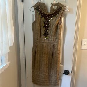 Milly Blue Sheath Midi Dress for Wedding Guest